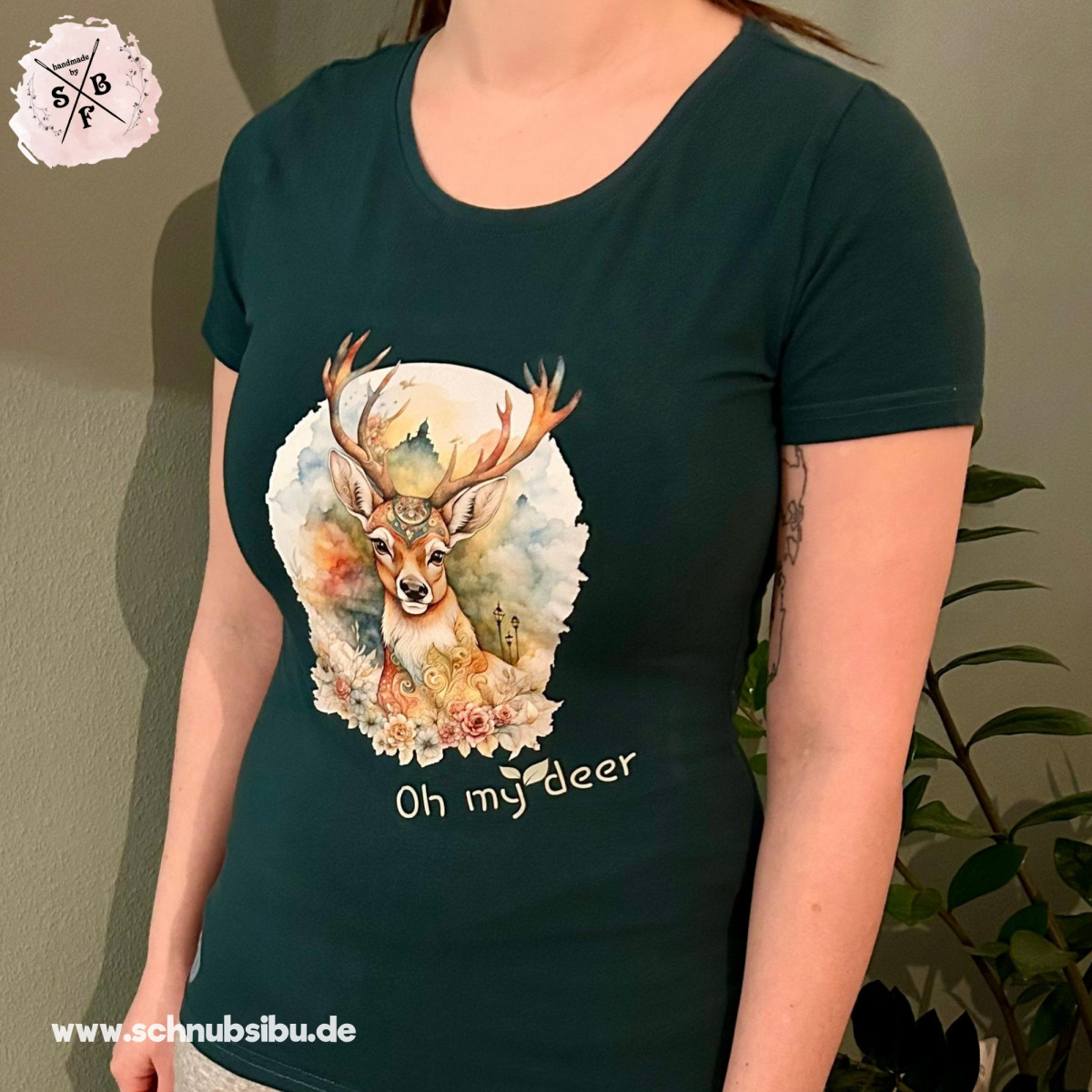 Bügelbild Fantasie-Tiere Hirsch